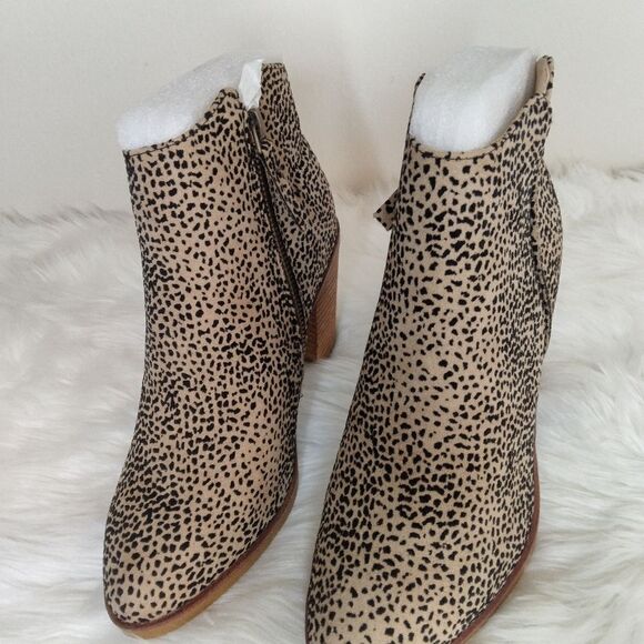 New Mia Eric Tracer cheetah boots cream/black size 6 - Picture 10 of 16